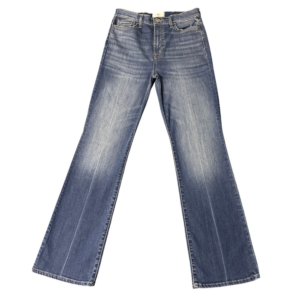 7 For All Mankind Jeans Womens 29 Bootcut Flare Stretch Denim USA Made 30x33